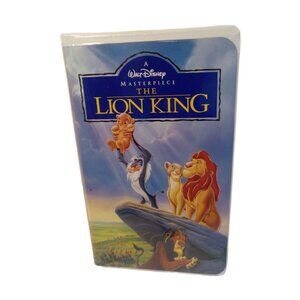 Walt Disney Pictures VHS Tape Movie The Lion King Rated G Clam Shell Case 1995